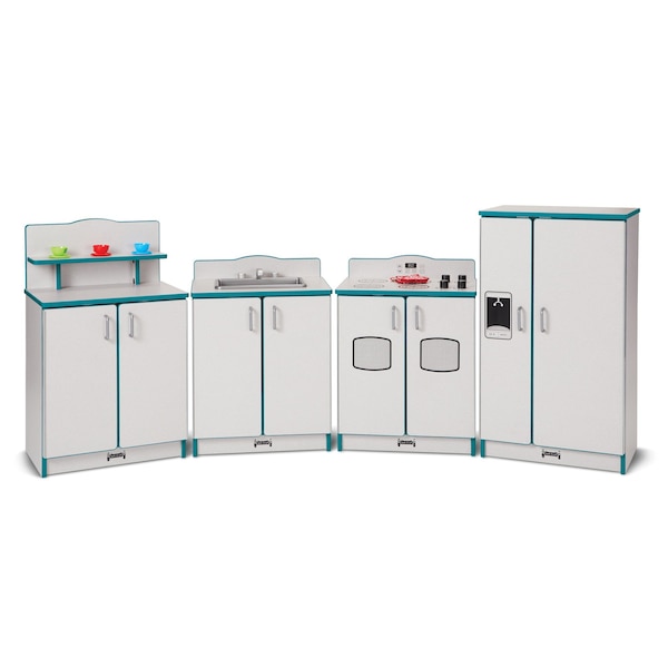 Rainbow Accents Culinary Creations Kitchen 4 Piece Set, Teal